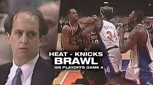 New york knicks miami heat live score (and video online live stream) starts on 7 feb 2021 at 18:00 here on sofascore livescore you can find all new york knicks vs miami heat previous results sorted. Heat Knicks Rivalry Brawl In 1998 Oldskoolbball