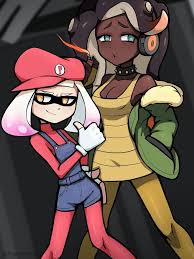 Pearl and Marina based on the Hero VS Villain SplatFest : r/splatoon