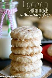 Eggnog Snickerdoodles With A Creamy Nutmeg Glaze Rezept Weihnachten Kochen Lebensmittel Essen Weihnachtsbackerei