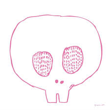 illustration イラスト ふらふら ガイコツ ロック 頭蓋骨 skull ウエダトモヤ calaveras