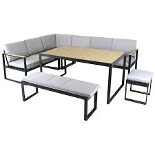 If you really need more closet storage and are willing to give up some floor space to get it, a corner closet is often the best option. Charles Bentley Polywood And Extrusion Aluminium Corner Sofa Lounge Dining Set