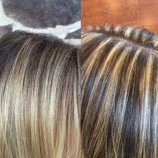 Balayage Vs Foil Hilights Balayage Winter Blonde Hair Hair Painting