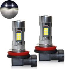 China Led Fog Light Bulb Cool Xenon White H8 H16 Led Bulbs 3200lm 27 Smd Chips Fog Lights Photos Pictures Made In China Com