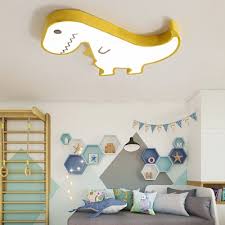 For your child who loves dinosaurs, find dinosaur decor and accessories. Metal Dinosaur Flush Mount Lighting Cartoon Led Kids Room Ceiling Light Fixture Beautifulhalo Com