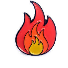 🇦🇫 what about the afghanistan flag emoji? Fire Emoji Enamel Pin Kolorspun