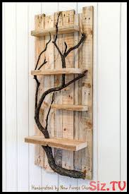 Rustic Home Decor Wall Art Reclaimed Pallet Shelves Regal Aus Paletten Regal Holz Rustikal