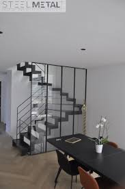 Escalier Double Quart Tournant Fabriques Sur Mesure Et Pas Cher En 2020 Escalier Idee Deco Interieur Deco Escalier