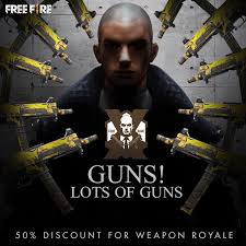 Here the list of free fire redeem codes 2021 to get free unlimited diamonds and free guns skin 2021. Code X Weapon Royale Special Discount Garena Free Fire Facebook