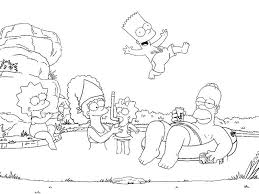 Os simpsons é uma série de televisão que representa uma paródia satírica do estilo de vida da classe média dos estados unidos. Familia Simpson Para Colorir Paginas Para Colorir Colorir Desenho Dos Simpsons