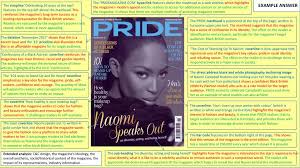 Discover the latest lady's fashion. The Pridemagazine Com Hyperlink Features Above The Masthead As A Web Address Which Highlights The Magazine S Modern Appeal And For Readers To Access Ppt Download