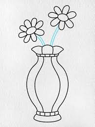 Draw a Flower Vase - HelloArtsy