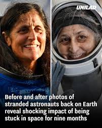 Astronaut's Physical Appearance After Space Travel