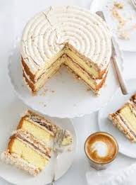 Gateau Croquant Aux Amandes Au Chocolat Et Au Cafe Ricardo Recipe Desserts Almond Cakes Cake