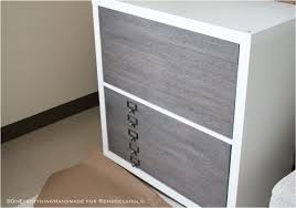 Check out the instructions at lindsay stephenson's blog! Remodelaholic Ikea Hack Kallax Into Flat File Cabinet Drawers