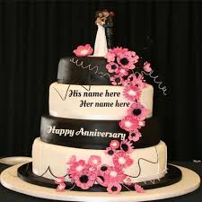 Happy Birthday Cake With Name And Photo Edit Software Free Download Write Your Couple Name On Happy Wedding Anniversary Cake Pic In 2020 Marriage Anniversary Cake Happy Marriage Anniversary Cake Anniversary Cake Pictures