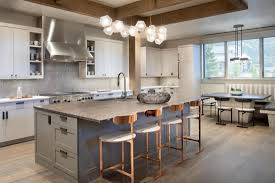 You should have at least 30 inches, preferably 3 feet of space around a kitchen island for comfortable working and easy circulation. 33 Sophisticated Gray Kitchen Ideas Chic Gray Kitchens