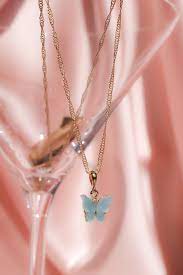 Sky Butterfly Necklace Vintage Jewelry Fine Jewelry Cute Jewelry