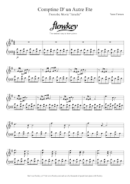 L Is For The Way You Look At Me Sheet Music Yann Tiersen Comptine D Un Autre Ete Aka Amelie Theme Free Piano Sheet Music From Flowkey Learn Piano The Simplest Way Wi Spartiti Musicali Musical Musica