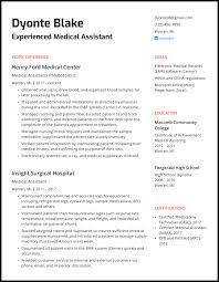 Impressive medical assistant resume examples & samples. 5 Medical Assistant Resume Samples For 2021