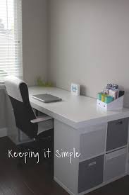 The alex drawer unit is a very popular choice for supporting one side of your desk which can be paired on the other side with another alex drawer unit or a trestle or legs. Awesome Ikea Hacks For A Productive Home Office Simple Life Of A Lady