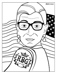 Select the preview picture above to download this story of ruth coloring page as a printable pdf file.the higher resolution jpeg is also available for advanced editing. Printable Ruth Bader Ginsburg Coloring Book Sheknows