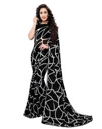 The most significant advantage of the chiffon sarees lies in reality that the saree doesn't crease and holds its clean shape during the day. Best Offers On Black Saree Upto 20 71 Off Limited Period Sale Ajio