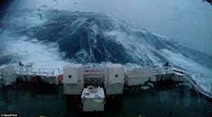 Stomach Lurching Video Captures A Ship During A Storm On The North Sea North Sea Ship Storm