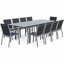 Alice S Garden Salon De Jardin Table Extensible Chicago Gris Table En Aluminium 175 245cm Avec Table Et Chaises Table De Jardin Table Et Chaise Exterieur Tous les outils de bricolage et jardinage en livraison à domicile. pinterest