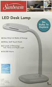 New Sunbeam Flexible Neck Led Desk Lamp Adjustable Light Energy Star White Sunbeam Contemporary Adjustable Lighting Led Desk Lamp Lamp