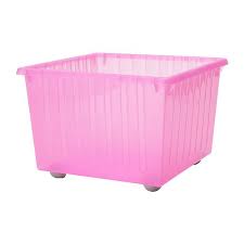 Vessla Storage Crate With Casters Light Pink 15 X15 Bac De Rangement Ikea Chambre Enfant