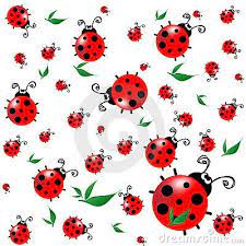 Seamless Texture With Cartoon Ladybugs Ladybug Art Ladybug Seamless Textures