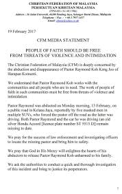 Event will be streamed live on the following platforms: Igp Pastor Raymond Koh May Have Been Abducted By Human Traffickers Missing Since 13 Feb 2017 Weehingthong