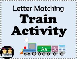 Printable Alphabet Train Matching Activity Spelling Word Practice Alphabet Train Letter Matching Activities