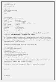 Berikut contoh surat lamaran pekerjaan yang bisa kamu download file dokumennya juga, link di bagian akhir artikel. 10 Contoh Surat Lamaran Kerja Bank Mandiri Contoh Surat