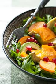 This is a great way of incorporating fruit into a savoury salad. Winter Persimmon And Avocado Salad Crumb A Food Blog