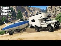 Gta 5 Off Road 4x4 Boat Hauling W Mercedes Benz G Wagon Camper Gta V Pc Mods Youtube Truck Camper Offroad Trucks Truck Campers For Sale
