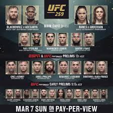 This is the one you should be getting hyped about. Ufc 259 Blachowicz Vs Adesanya Early Prelim And Preliminary Results Firstsportz