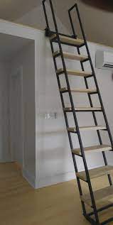 9 Foot Retractable Loft Ladder Free Shipping To Your Door Etsy Loft Ladder Staircase Design Attic Renovation