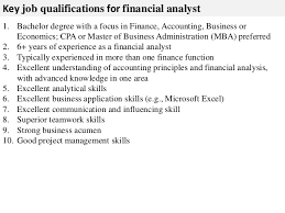It highlights the key duties, tasks, and. Financial Analyst Job Description