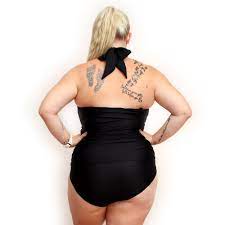 One Piece Black Swimsuit W Tummy Control Oceanroadswimwear