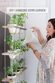 Diy Hanging Herb Garden Tutorial Lifestyle Fresh Mommy Blog Hanging Herb Gardens Hanging Herbs Hanging Herb Garden