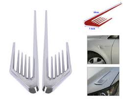 But what if you want to change up the look of the room at some point in the future? 2x Chrome Car Side Air Vent Fender Cover Hood Grille Pointed Decorative Sticker Ebay