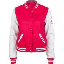 Ashley Faux Leather Sleeve Womens Varsity Jacket 35 Found On Polyvore Leather Sleeve Jacket Striped Jacket Leather Sleeve