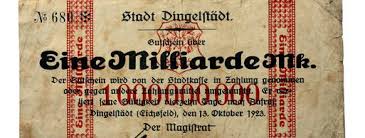 Cagan aufgestellte faustregel von monatlichen inflationsraten von 50 % (entsprechend einer jährlichen rate von umgerechnet rund 13.000 %) ist aber weit verbreitet. Die Inflation Nach Dem 1 Weltkrieg In Dingelstadt Breikuchen De Dingelstadter Verein Fur Heimatpflege