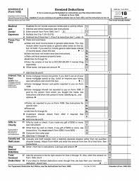 2018 Irs Tax Forms 1040 Schedule A Itemized Deductions