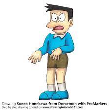 Suneo Honekawa From Doraemon With Promarkers Speed Drawing Doraemon Doraemon Wallpapers Drawing Tutorial