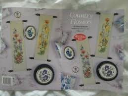 Details About Counted Cross Stitch Chart Booklet Country Flowers By Mary Hickmott