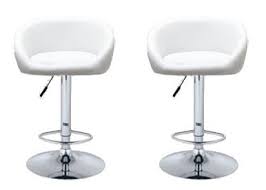 Leather gives a soft place to sit that makes the experience that much more enjoyable. 2 Barstools Swivel Seat White Pu Leather Modern Adjustable Hydraulic Bar Stool Amazon In Home Kitchen