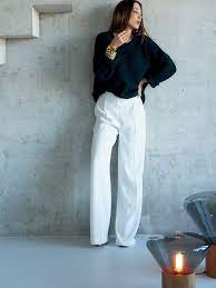 look of the day comfy chic marlenehose outfit outfit outfit ideen