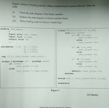 State diagram for sequence detector to detect sequence 101 using mealy model considering overlapping is allowed. Solved Shows A Verilog Code For A Mealy Machine Based Seq Chegg Com